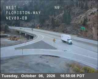 Hwy 80 at Floriston, I-80 at 17:00 on 2026-10-06