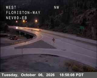 Hwy 80 at Floriston, I-80 at 19:00 on 2026-10-06
