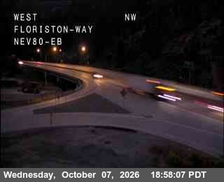 Hwy 80 at Floriston, I-80 at 19:00 on 2026-10-07