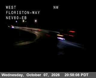Hwy 80 at Floriston, I-80 at 21:00 on 2026-10-07
