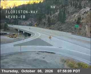 Hwy 80 at Floriston, I-80 at 08:00 on 2026-10-08