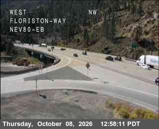 Hwy 80 at Floriston, I-80 at 13:00 on 2026-10-08