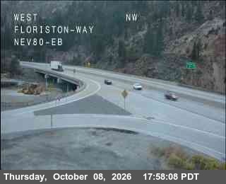 Hwy 80 at Floriston, I-80 at 18:00 on 2026-10-08