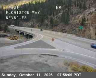 Hwy 80 at Floriston, I-80 at 08:00 on 2026-10-11