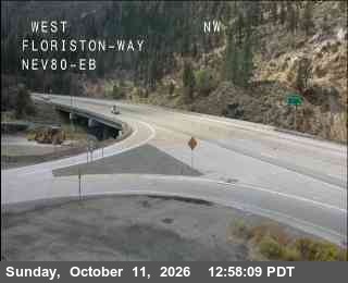 Hwy 80 at Floriston, I-80 at 13:00 on 2026-10-11