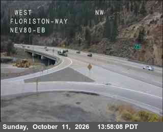 Hwy 80 at Floriston, I-80 at 14:00 on 2026-10-11