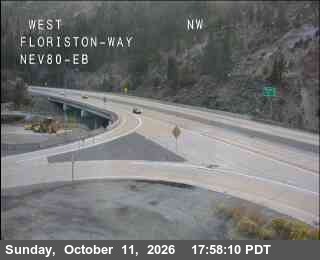 Hwy 80 at Floriston, I-80 at 18:00 on 2026-10-11