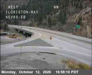 Hwy 80 at Floriston, I-80 at 17:00 on 2026-10-12