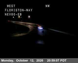 Hwy 80 at Floriston, I-80 at 21:00 on 2026-10-12