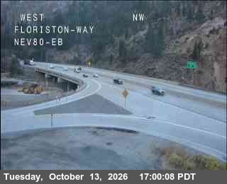 Hwy 80 at Floriston, I-80 at 17:00 on 2026-10-13