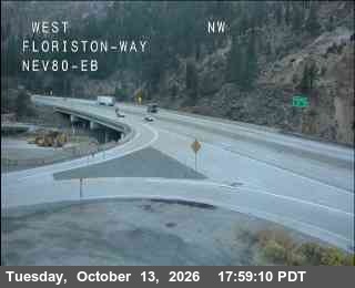 Hwy 80 at Floriston, I-80 at 18:00 on 2026-10-13