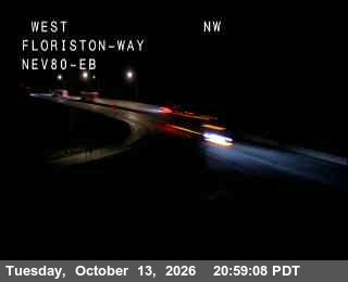 Hwy 80 at Floriston, I-80 at 21:00 on 2026-10-13