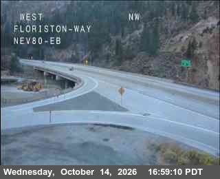 Hwy 80 at Floriston, I-80 at 17:00 on 2026-10-14
