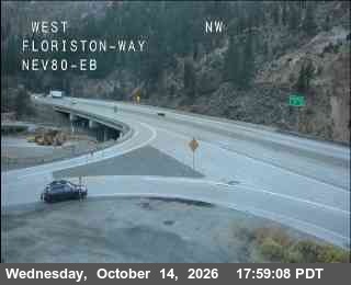 Hwy 80 at Floriston, I-80 at 18:00 on 2026-10-14
