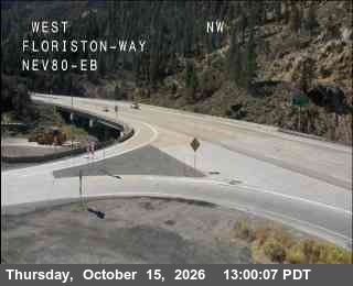 Hwy 80 at Floriston, I-80 at 13:00 on 2026-10-15