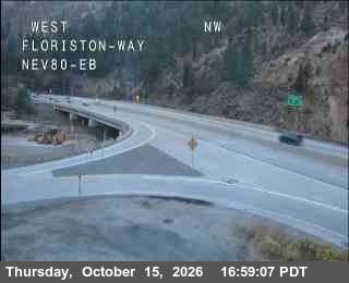 Hwy 80 at Floriston, I-80 at 17:00 on 2026-10-15