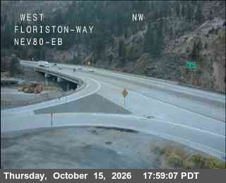 Hwy 80 at Floriston, I-80 at 18:00 on 2026-10-15