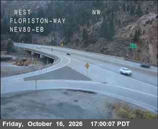 Hwy 80 at Floriston, I-80 at 17:00 on 2026-10-16