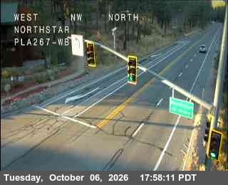 Hwy 267 at Northstar, SR-267 at 18:00 on 2026-10-06