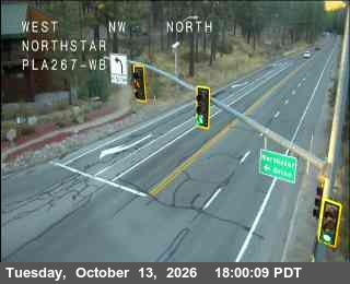 Hwy 267 at Northstar, SR-267 at 18:00 on 2026-10-13