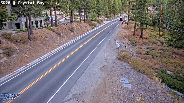 Crystal Bay, SR-28 at 07:00 on 2026-10-08