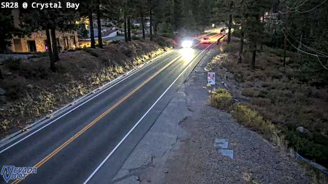 Crystal Bay, SR-28 at 19:00 on 2026-10-08