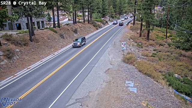 Crystal Bay, SR-28 at 08:00 on 2026-10-09