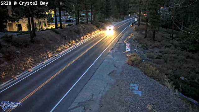 Crystal Bay, SR-28 at 19:00 on 2026-10-09