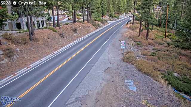 Crystal Bay, SR-28 at 07:00 on 2026-10-10