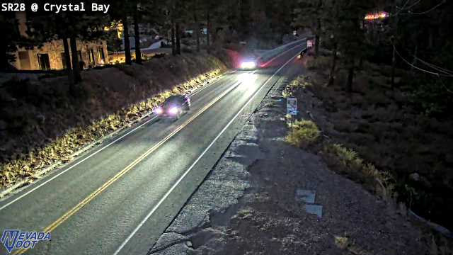 Crystal Bay, SR-28 at 19:00 on 2026-10-10