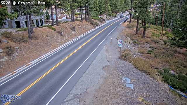 Crystal Bay, SR-28 at 12:00 on 2026-10-12