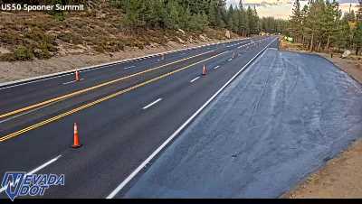 Spooner Summit, US-50 at 18:00 on 2026-10-05