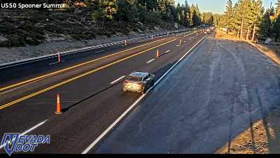 Spooner Summit, US-50 at 18:00 on 2026-10-06