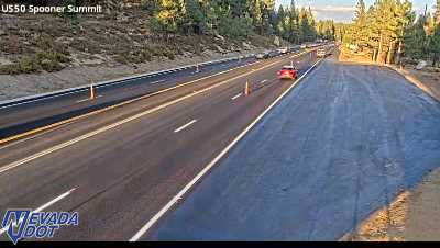 Spooner Summit, US-50 at 18:00 on 2026-10-09