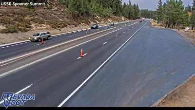 Spooner Summit, US-50 at 18:00 on 2026-10-12