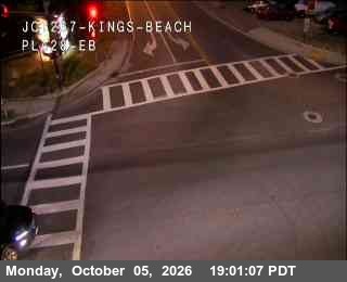 Hwy 28 at Hwy 267 Kings Beach, SR-28 at 19:00 on 2026-10-05