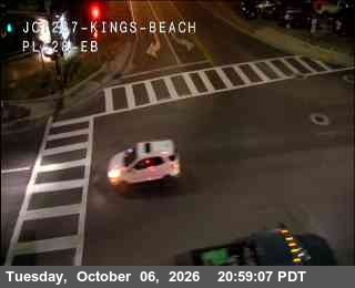 Hwy 28 at Hwy 267 Kings Beach, SR-28 at 21:00 on 2026-10-06
