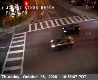 Hwy 28 at Hwy 267 Kings Beach, SR-28 at 19:00 on 2026-10-08
