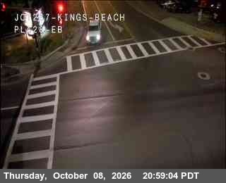 Hwy 28 at Hwy 267 Kings Beach, SR-28 at 21:00 on 2026-10-08
