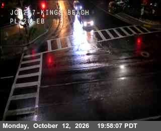 Hwy 28 at Hwy 267 Kings Beach, SR-28 at 20:00 on 2026-10-12