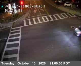 Hwy 28 at Hwy 267 Kings Beach, SR-28 at 21:00 on 2026-10-13