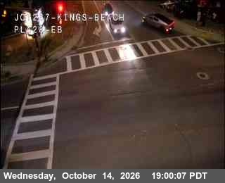 Hwy 28 at Hwy 267 Kings Beach, SR-28 at 19:00 on 2026-10-14