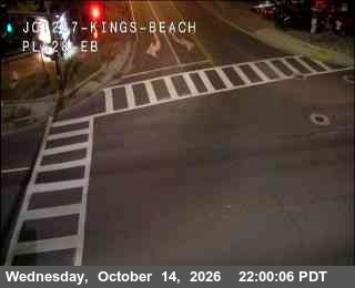 Hwy 28 at Hwy 267 Kings Beach, SR-28 at 22:00 on 2026-10-14
