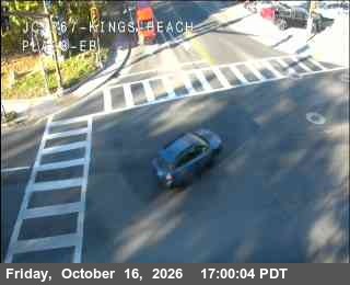 Hwy 28 at Hwy 267 Kings Beach, SR-28 at 17:00 on 2026-10-16