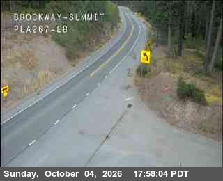 Hwy 267 at Brockway Summit, SR-267 at 18:00 on 2026-10-04