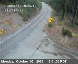 Hwy 267 at Brockway Summit, SR-267 at 18:00 on 2026-10-05