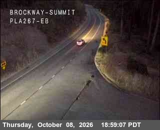 Hwy 267 at Brockway Summit, SR-267 at 19:00 on 2026-10-08