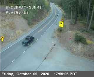 Hwy 267 at Brockway Summit, SR-267 at 18:00 on 2026-10-09