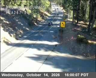 Hwy 267 at Brockway Summit, SR-267 at 16:00 on 2026-10-14