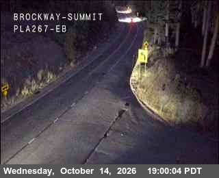 Hwy 267 at Brockway Summit, SR-267 at 19:00 on 2026-10-14